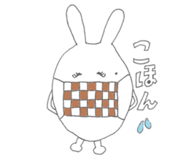 Mikawa rabbit also speak Kansai dialect2 sticker #7401024