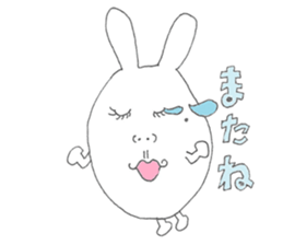 Mikawa rabbit also speak Kansai dialect2 sticker #7401026