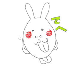 Mikawa rabbit also speak Kansai dialect2 sticker #7401028