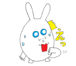 Mikawa rabbit also speak Kansai dialect2 sticker #7401029