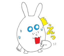 Mikawa rabbit also speak Kansai dialect2 sticker #7401029