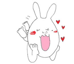 Mikawa rabbit also speak Kansai dialect2 sticker #7401032