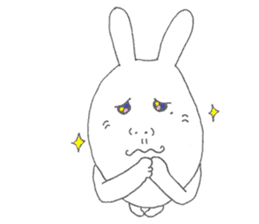 Mikawa rabbit also speak Kansai dialect2 sticker #7401033