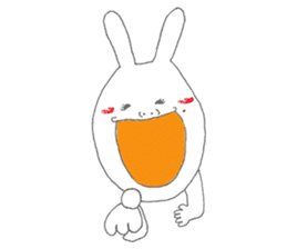 Mikawa rabbit also speak Kansai dialect2 sticker #7401034