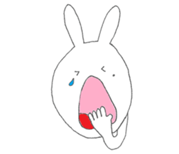 Mikawa rabbit also speak Kansai dialect2 sticker #7401035