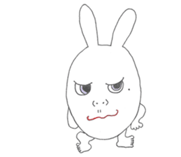 Mikawa rabbit also speak Kansai dialect2 sticker #7401036