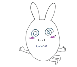 Mikawa rabbit also speak Kansai dialect2 sticker #7401037