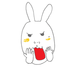 Mikawa rabbit also speak Kansai dialect2 sticker #7401038