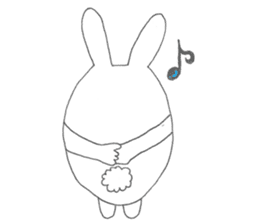 Mikawa rabbit also speak Kansai dialect2 sticker #7401040