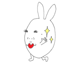 Mikawa rabbit also speak Kansai dialect2 sticker #7401041