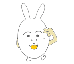 Mikawa rabbit also speak Kansai dialect2 sticker #7401042