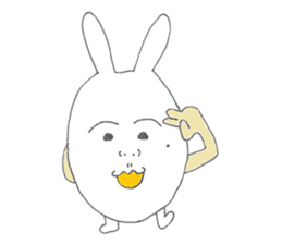 Mikawa rabbit also speak Kansai dialect2 sticker #7401042