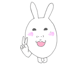 Mikawa rabbit also speak Kansai dialect2 sticker #7401043