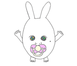 Mikawa rabbit also speak Kansai dialect2 sticker #7401044