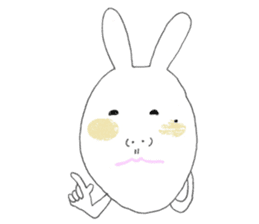 Mikawa rabbit also speak Kansai dialect2 sticker #7401045