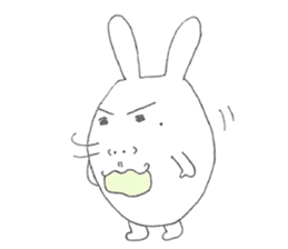 Mikawa rabbit also speak Kansai dialect2 sticker #7401046