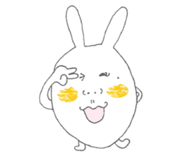 Mikawa rabbit also speak Kansai dialect2 sticker #7401047