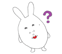 Mikawa rabbit also speak Kansai dialect2 sticker #7401048