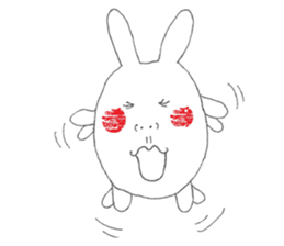 Mikawa rabbit also speak Kansai dialect2 sticker #7401049