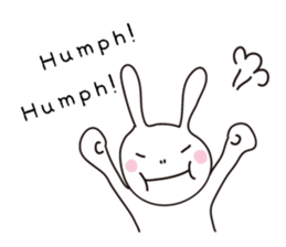 Heartwarming rabbit world sticker #7401172