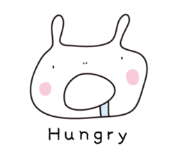 Heartwarming rabbit world sticker #7401174