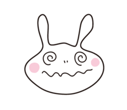 Heartwarming rabbit world sticker #7401175