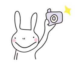 Heartwarming rabbit world sticker #7401181