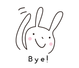 Heartwarming rabbit world sticker #7401184