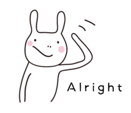 Heartwarming rabbit world sticker #7401185