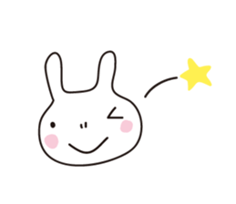 Heartwarming rabbit world sticker #7401186