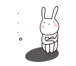Heartwarming rabbit world sticker #7401195