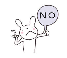 Heartwarming rabbit world sticker #7401197