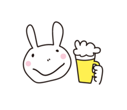 Heartwarming rabbit world sticker #7401198