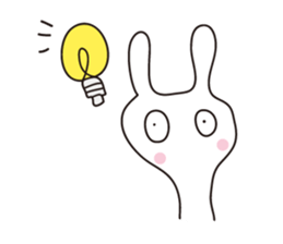 Heartwarming rabbit world sticker #7401199