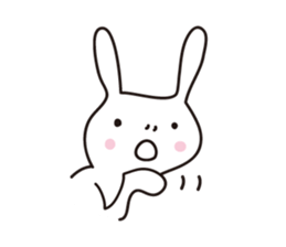 Heartwarming rabbit world sticker #7401200
