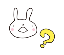 Heartwarming rabbit world sticker #7401202