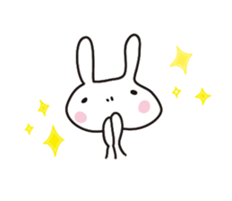 Heartwarming rabbit world sticker #7401203