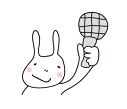 Heartwarming rabbit world sticker #7401204