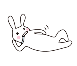 Heartwarming rabbit world sticker #7401206