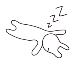 Heartwarming rabbit world sticker #7401207