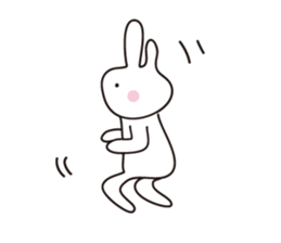 Heartwarming rabbit world sticker #7401208