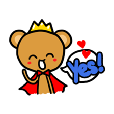 Bear King & I - Love Story sticker #7401537