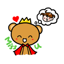 Bear King & I - Love Story sticker #7401541