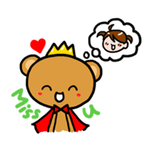 Bear King & I - Love Story sticker #7401541