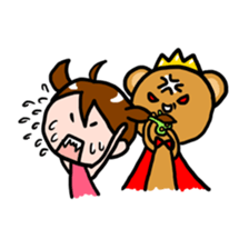 Bear King & I - Love Story sticker #7401559