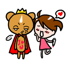 Bear King & I - Love Story sticker #7401560