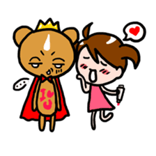 Bear King & I - Love Story sticker #7401560