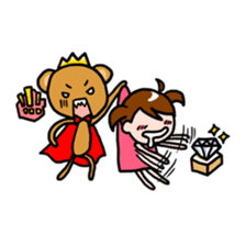 Bear King & I - Love Story sticker #7401561