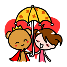 Bear King & I - Love Story sticker #7401566