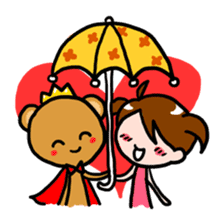 Bear King & I - Love Story sticker #7401566